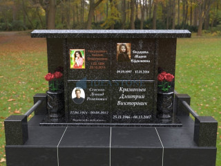 Четырёхъячеечный колумбарий с местом под вазу ЧКВ-420